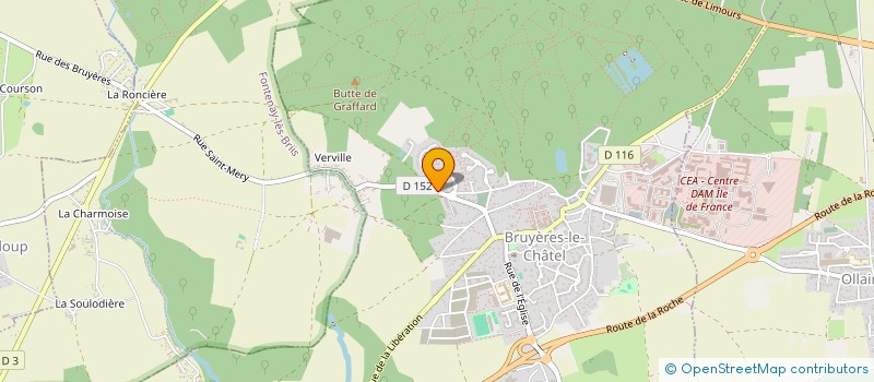 localisation de l'entreprise BATI THERMO CONFORT à BRUYERES-LE-CHATEL