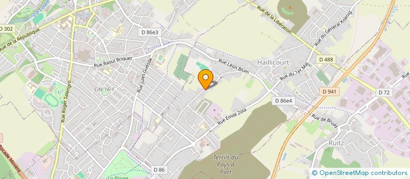 localisation de l'entreprise BATI-TOIT 62  HAILLICOURT