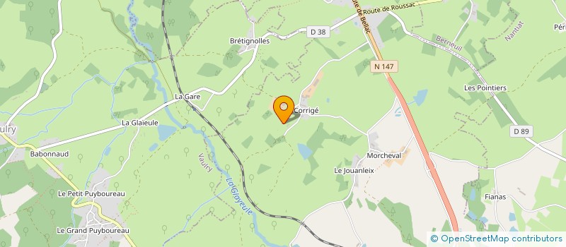 localisation de l'entreprise BATI'TOIT 87  CHAMBORET