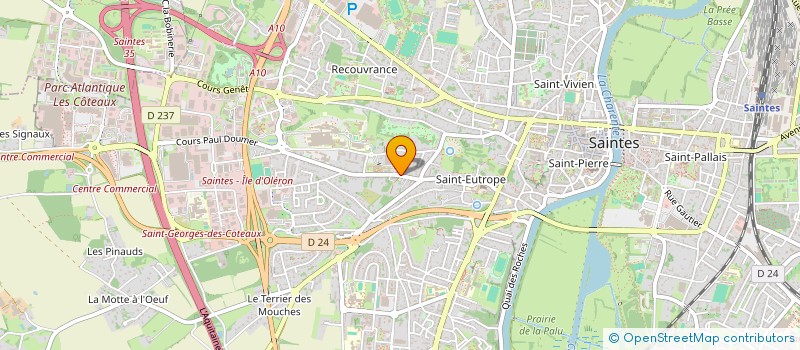 localisation de l'entreprise BATI TOITURE PRO&BATI MAISON PRO  SAINTES