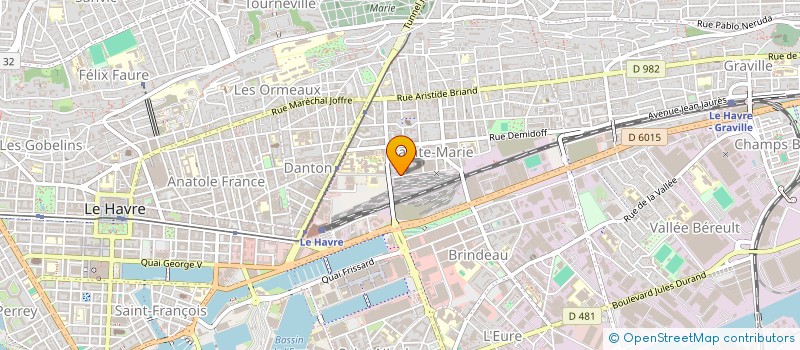 localisation de l'entreprise BATI-TOUT à LE HAVRE