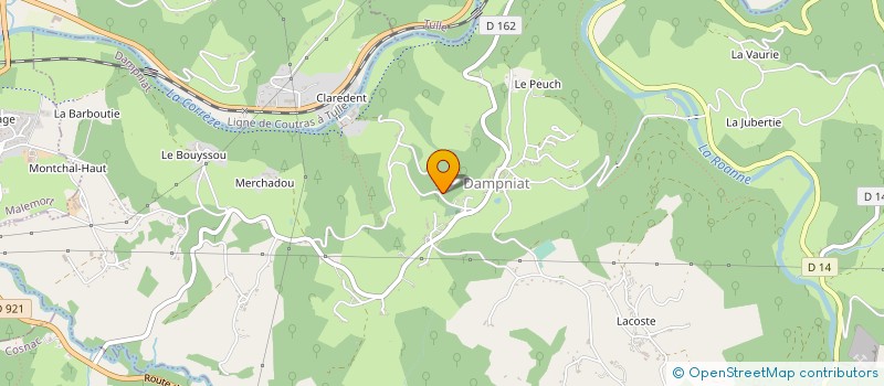 localisation de l'entreprise BATI TP 19  MALEMORT