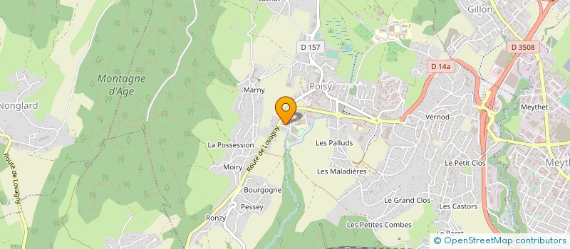 localisation de l'entreprise BATI-TRANS à POISY