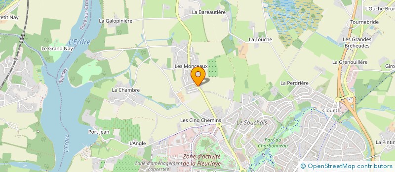 localisation de l'entreprise BATI TRANSAC  OREE D'ANJOU