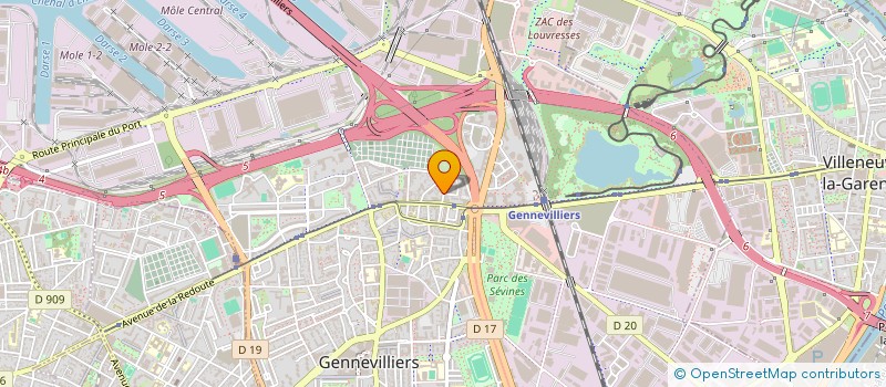localisation de l'entreprise BATI - TRAS à GENNEVILLIERS