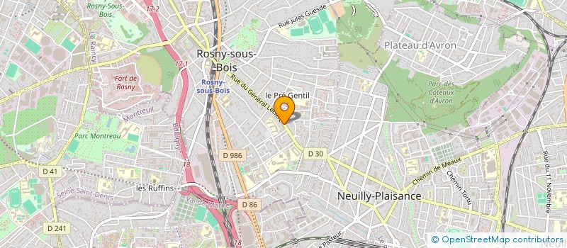 localisation de l'entreprise BATI TYNECKI à ROSNY-SOUS-BOIS