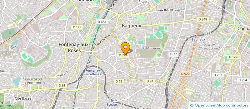 localisation de l'entreprise BATI URO à BAGNEUX