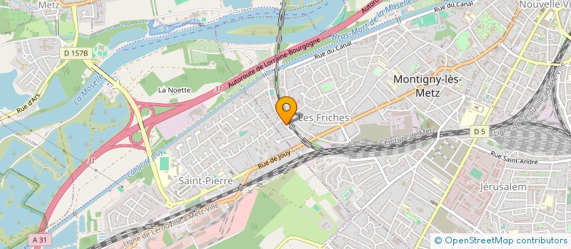 localisation de l'entreprise BATI V à MONTIGNY-LES-METZ