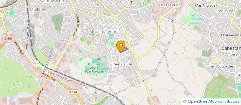 localisation de l'entreprise BATI-VALEX  PERPIGNAN