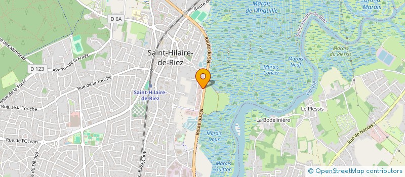 localisation de l'entreprise BATI VENDEE à SAINT-HILAIRE-DE-RIEZ