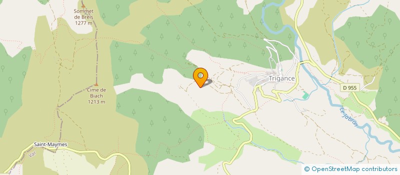 localisation de l'entreprise BATI VERDON SARL  TRIGANCE