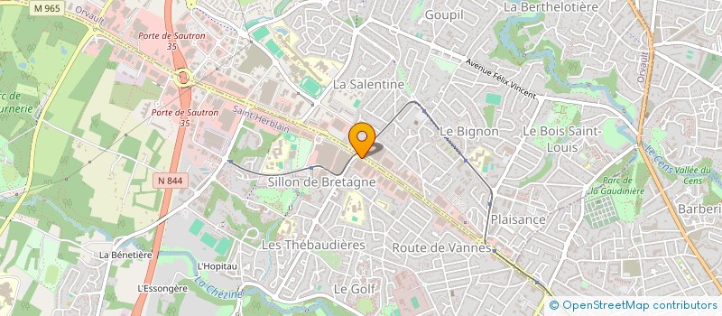 localisation de l'entreprise BATI VERRE & STRUCTURES à SAINT-HERBLAIN
