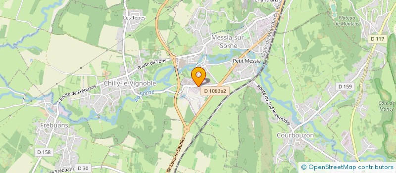 localisation de l'entreprise BATI-VERT à MESSIA-SUR-SORNE