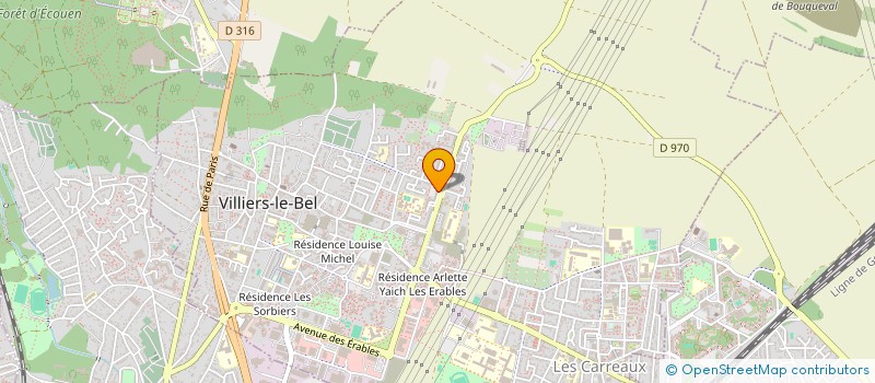 localisation de l'entreprise BATI VILLIERS CONSTRUCTION  VILLIERS-LE-BEL