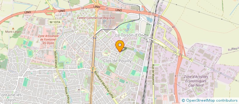 localisation de l'entreprise BATI VITE à DIJON