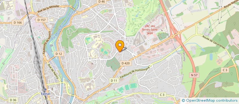 localisation de l'entreprise BATI'VOSGES  EPINAL