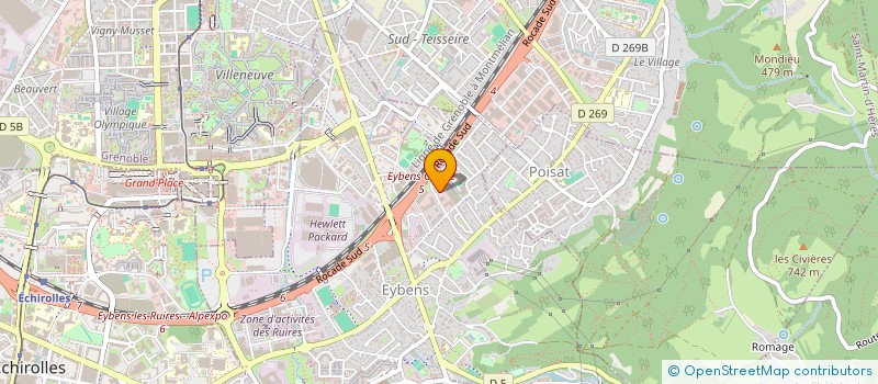 localisation de l'entreprise BATI.W  EYBENS