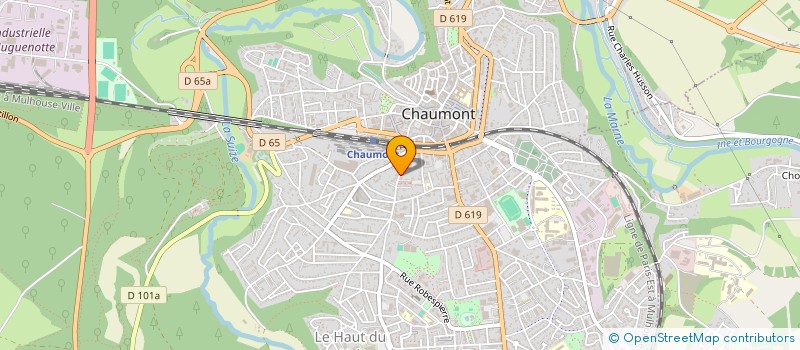 localisation de l'entreprise BATI WAEBER à CHAUMONT