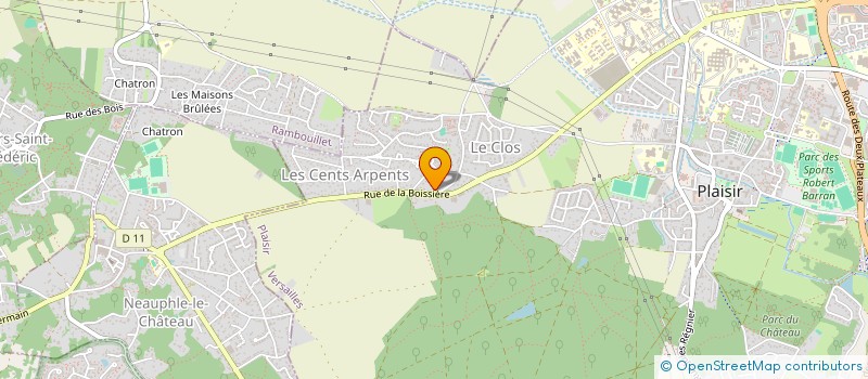 localisation de l'entreprise BATI-WEST 78  PLAISIR