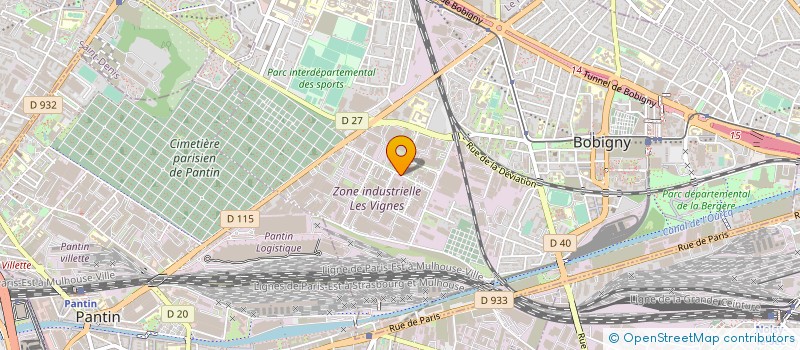 localisation de l'entreprise BATI XXL  BOBIGNY