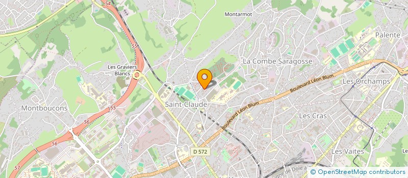 localisation de l'entreprise BATI25 à BESANCON