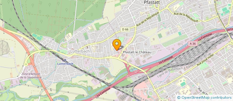 localisation de l'entreprise BATIACTION - IRS  LUTTERBACH