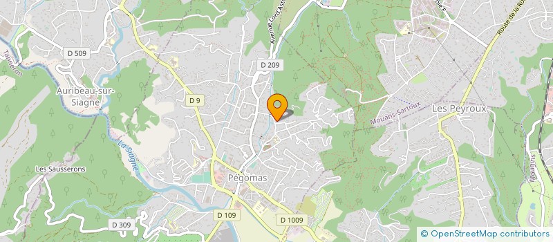 localisation de l'entreprise BATIAM à PEGOMAS