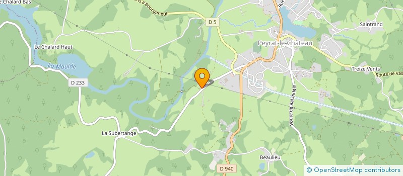localisation de l'entreprise BATIAMO à PEYRAT-LE-CHATEAU