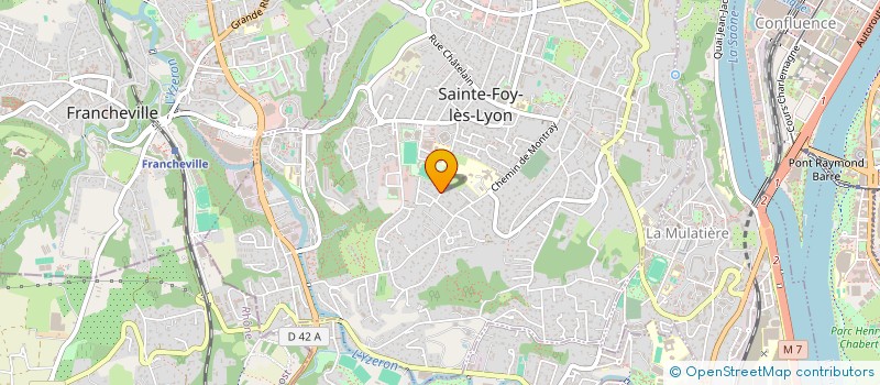 localisation de l'entreprise BATIART CREATION à SAINTE-FOY-LES-LYON
