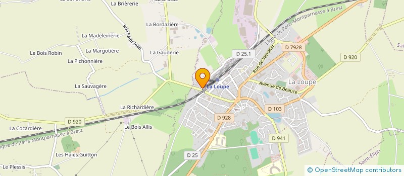 localisation de l'entreprise BATIAVENIR 28 à LA LOUPE