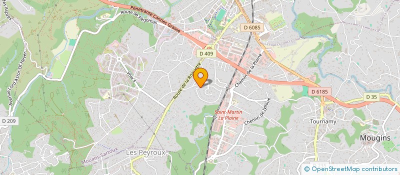 localisation de l'entreprise BATIAZUR à MOUGINS