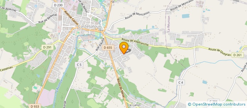 localisation de l'entreprise BATIB  CASTELJALOUX