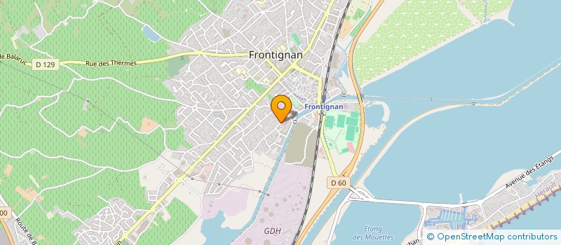 localisation de l'entreprise BATIBA à FRONTIGNAN