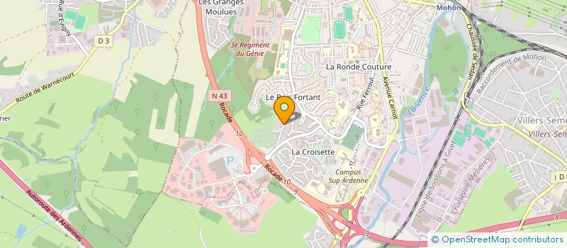 localisation de l'entreprise BATIBAC à LA COURNEUVE