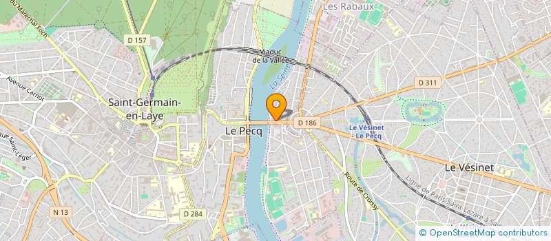 localisation de l'entreprise BATIBEL à LE VESINET