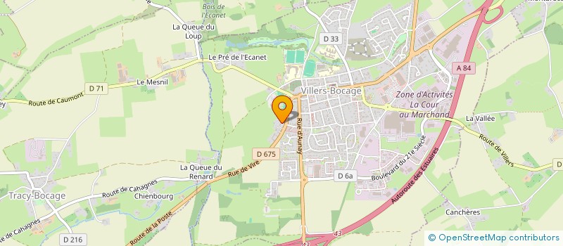 localisation de l'entreprise BATIBOCAGE  TRACY-BOCAGE