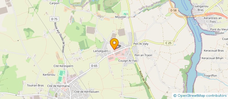 localisation de l'entreprise BATIBOIS PEN AR BED  PLOUENAN