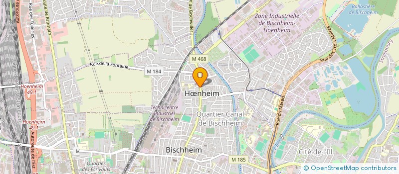 localisation de l'entreprise BATIBOX ALSACE SARL à HŒNHEIM