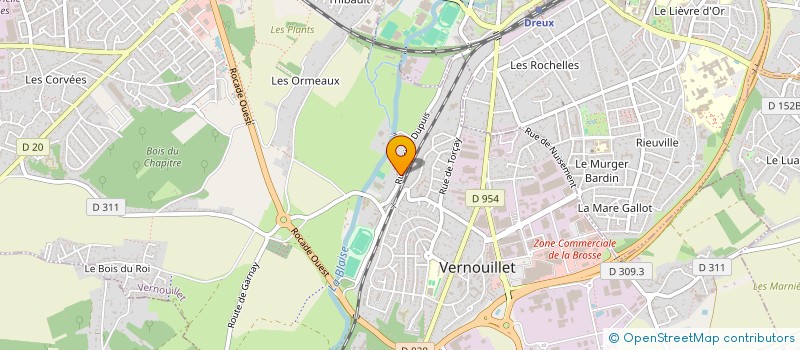 localisation de l'entreprise BATIBRUNO à VERNOUILLET