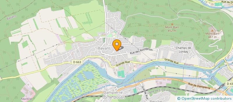 localisation de l'entreprise BATIBURGY  BAVANS