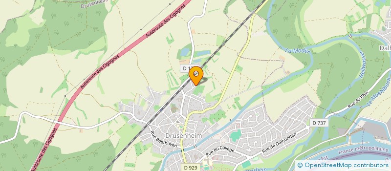 localisation de l'entreprise BATIBURO SARL à DRUSENHEIM