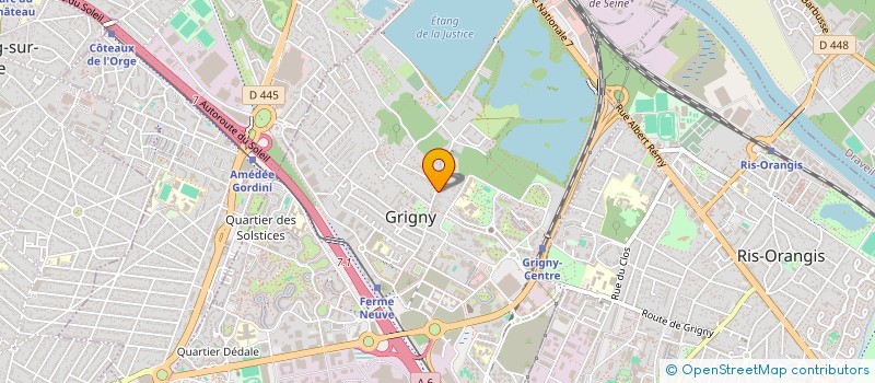 localisation de l'entreprise BATIC à GRIGNY