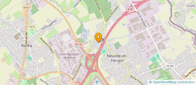 localisation de l'entreprise BATICA à NEUVILLE-EN-FERRAIN