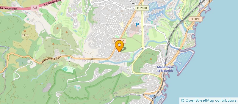 localisation de l'entreprise BATICA à MANDELIEU LA NAPOULE