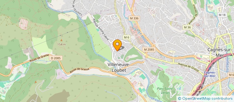localisation de l'entreprise BATICALL ET FILS à VILLENEUVE-LOUBET