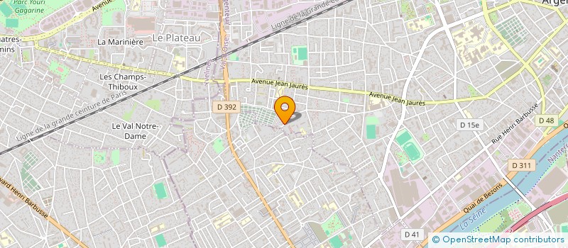 localisation de l'entreprise BATICALO à ARGENTEUIL