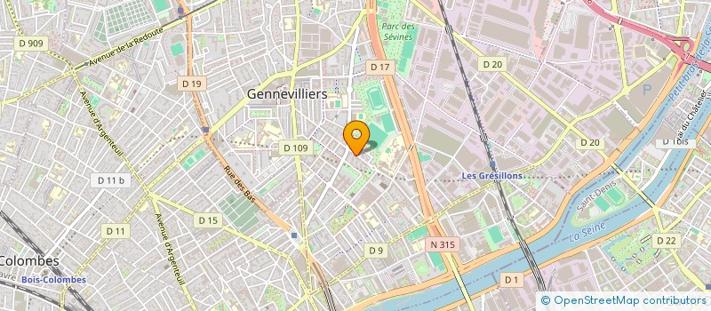 localisation de l'entreprise BATICAM à GENNEVILLIERS