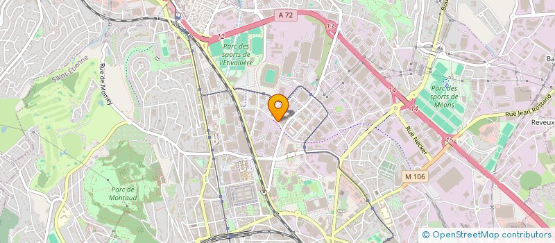 localisation de l'entreprise BATICAPEB 42 à SAINT-ETIENNE