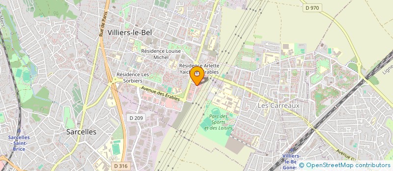 localisation de l'entreprise BATICARE à VILLIERS-LE-BEL