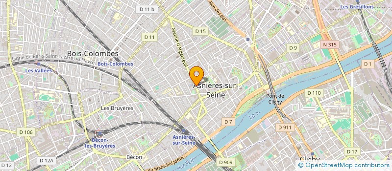 localisation de l'entreprise BATICARIBE  ASNIERES-SUR-SEINE